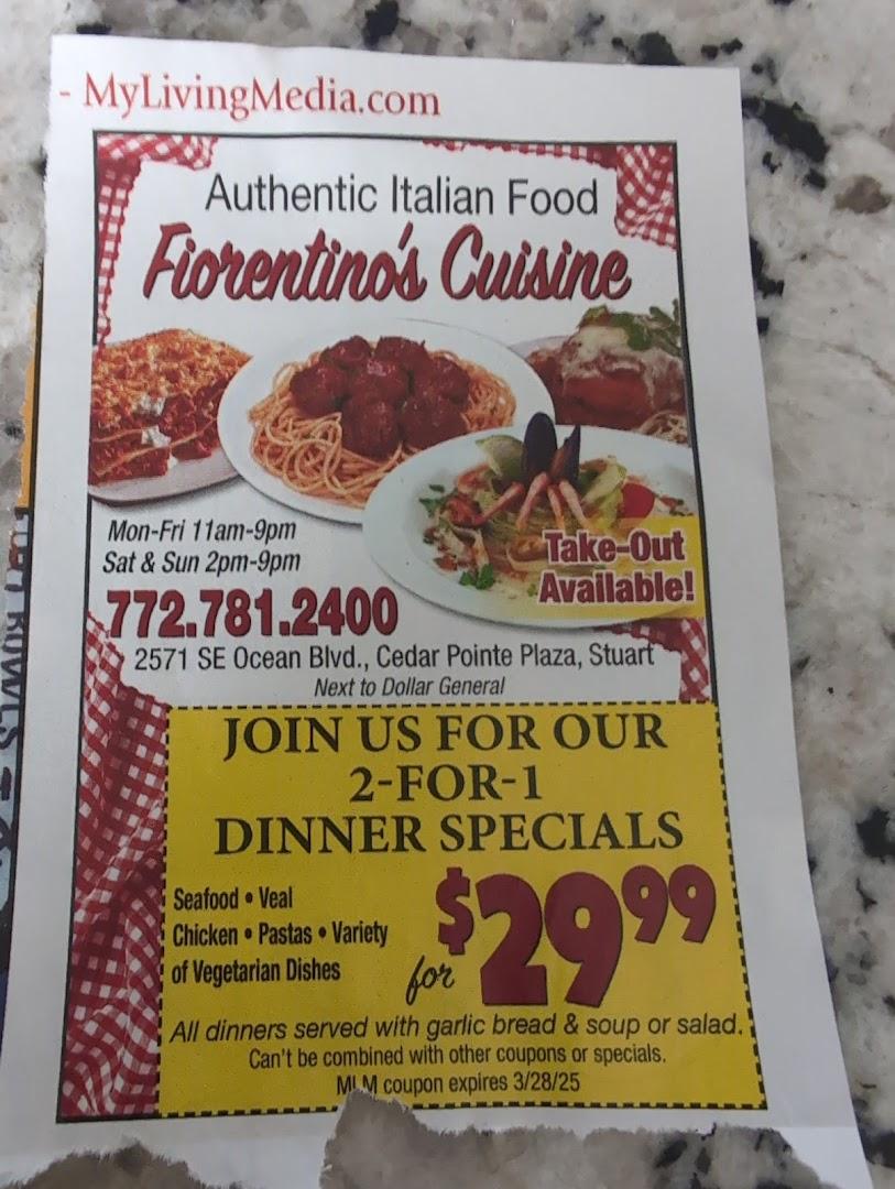 Fiorentino's Italian Cuisine Menu image 5